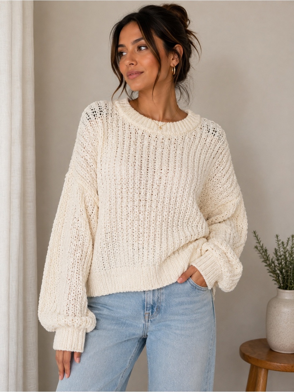 A New Day Chunky Knit Sweater – Size Medium – NWT